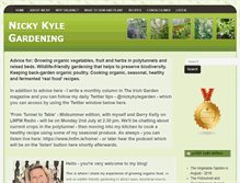 Tablet Screenshot of nickykylegardening.com